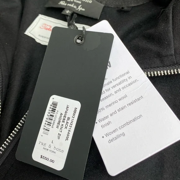 Rag & Bone Men’s Knit Zip - Picture 2 of 2